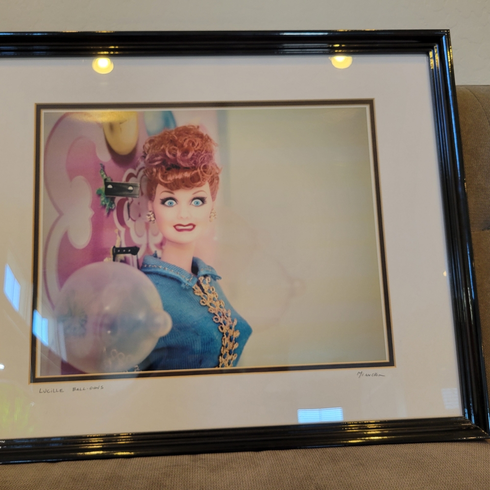 Framed Lucille Ball Artwork
